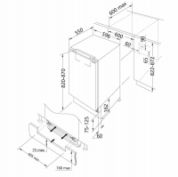 Встраиваемый холодильник Korting KSI 8159