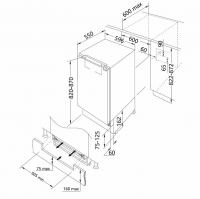 Встраиваемый холодильник Korting KSI 8186