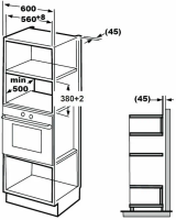 Встраиваемая микроволновая печь Grundig GMI 11311 X, черный