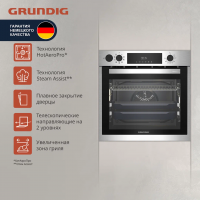 Электрический духовой шкаф Grundig GEBD11300X, серебристый