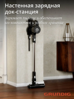 Пылесос вертикальный Grundig VCP4230, черный