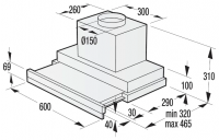 Встраиваемая вытяжка Gorenje BHP 643 ORAW (белый)