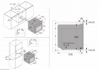 Электрический духовой шкаф с функцией пара Asko OCS56BGH, черный