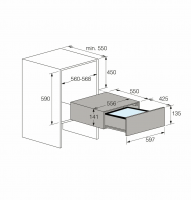 Встраиваемый вакууматор Asko ODV61GS1, графит
