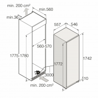 Встраиваемый морозильник Asko RBF276DND1