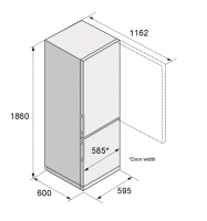 Холодильник Asko RFC286KNBW1, белый