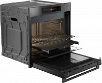 Электрический духовой шкаф с функцией СВЧ Asko OCM66BSH, черная сталь