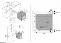 Электрический духовой шкаф с функцией СВЧ Asko OCM66BSH, черная сталь
