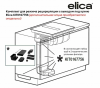 Индукционная варочная панель с вытяжкой Elica NIKOLATESLA VELVET BL/A/83, черный