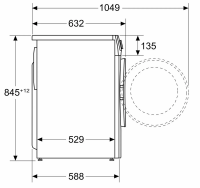 Стиральная машина Bosch WGE03200BY, белый/черный
