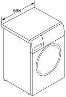 Стиральная машина Bosch WGE03200BY, белый/черный