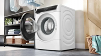 Стиральная машина с сушкой Bosch WNC244070, белый/черный