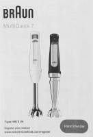 Блендер погружной Braun MultiQuick 7 MQ7000 WH, 1000Вт белый/серебристый