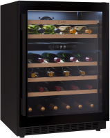 Встраиваемый винный шкаф Lex LWD6046BL dual zone, черный