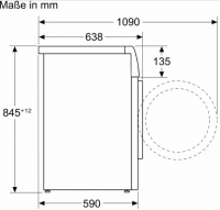 Стиральная машина Siemens WG44B2A40, белый/черный