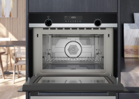Микроволновая печь встраиваемая Siemens CM585AGS1, черный/нержавеющая сталь