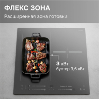 Индукционная варочная панель Zigmund & Shtain CI 24.4 S, серый