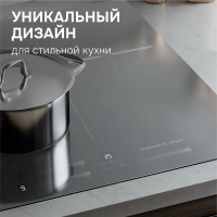 Индукционная варочная панель Zigmund & Shtain CI 24.4 S, серый