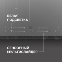 Индукционная варочная панель Zigmund & Shtain CI 24.4 S, серый