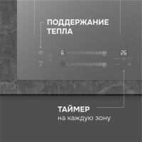 Индукционная варочная панель Zigmund & Shtain CI 24.4 S, серый