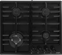Газовая варочная панель Vitek VGH 6410W MBK, черный матовый