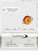 Индукционная варочная панель Zigmund & Shtain CI 29.6 W, белый