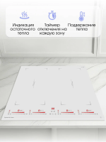 Индукционная варочная панель Zigmund & Shtain CI 29.6 W, белый