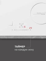 Индукционная варочная панель Zigmund & Shtain CI 46.6 W, белый