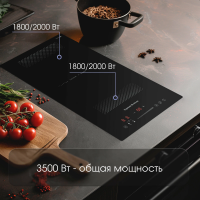 Индукционная варочная панель Zigmund & Shtain CI 61.3 B, черный