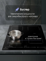 Индукционная варочная панель Zigmund & Shtain CI 69.6 B, черный