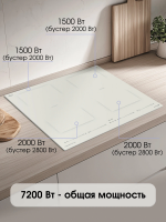 Индукционная варочная панель Zigmund & Shtain CI 69.6 I, бежевый