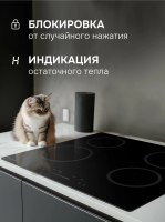 Электрическая варочная панель Zigmund & Shtain CN 52.6 B, черный