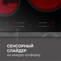 Электрическая варочная панель Zigmund & Shtain CN 53.6 B, черный