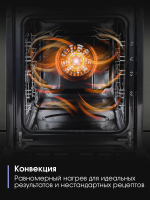 Электрический духовой шкаф Zigmund & Shtain E 172 B, черный