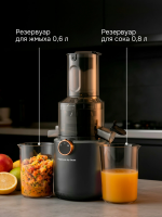 Соковыжималка Zigmund & Shtain ESJ-771, шнековая, 500 Вт, серый графит