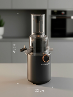 Соковыжималка Zigmund & Shtain ESJ-771, шнековая, 500 Вт, серый графит