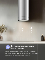 Вытяжка цилиндрическая Zigmund & Shtain K 013.4 S, нержавеющая сталь