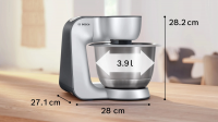 Кухонная машина Bosch MUM58359, серебристый/черный