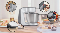 Кухонная машина Bosch MUM58359, серебристый/черный