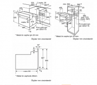 Духовой шкаф электрический Bosch HBF514BB1T, черный