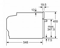 Духовой шкаф компактный Bosch CBG7741B1, пиролиз, TFT дисплей, черный (Германия)