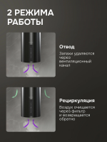 Вытяжка цилиндрическая Zigmund & Shtain K 160.4 B, черный