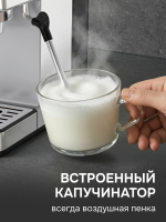 Кофеварка рожковая Zigmund & Shtain ZCM-884, стальной