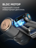 Пылесос вертикальный Zigmund & Shtain ZVC-1500, черный/золотой