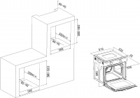 Электрический духовой шкаф Oasis D-MW, белый
