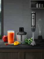 Блендер погружной Hiberg HB 1041 Br, погружной, 5 скоростей, мощность 1000 Вт, чёрный