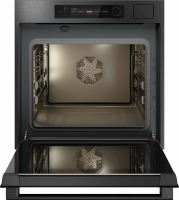 Электрический духовой шкаф с паром Asko OCS66BSH, черный/нержавеющая сталь