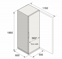 Холодильник однокамерный Asko RFR286KNCW1, белый