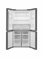 Холодильник Korting KNFM 84177 GN, черный/стекло