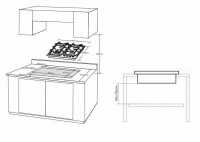 Газовая варочная панель Korting HGG 6919 CTN, черный
